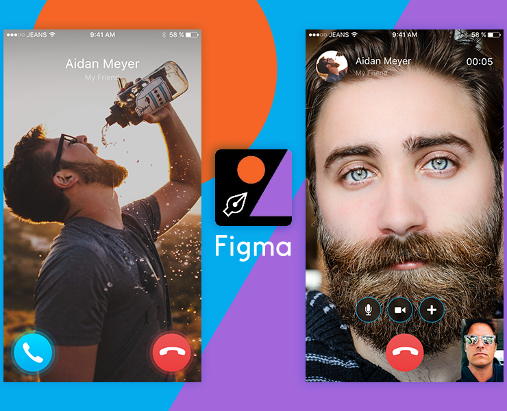 Skype concept for Figma
