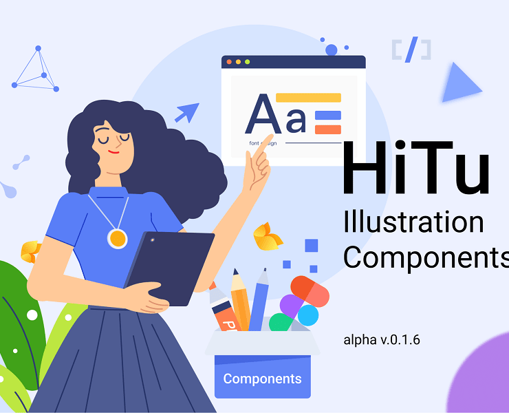 illustration components Figma