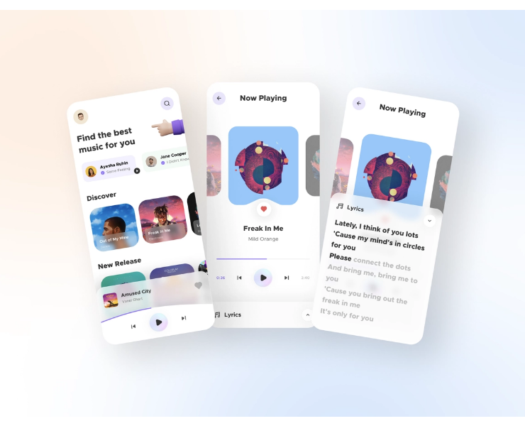 Figma Music Player App UI