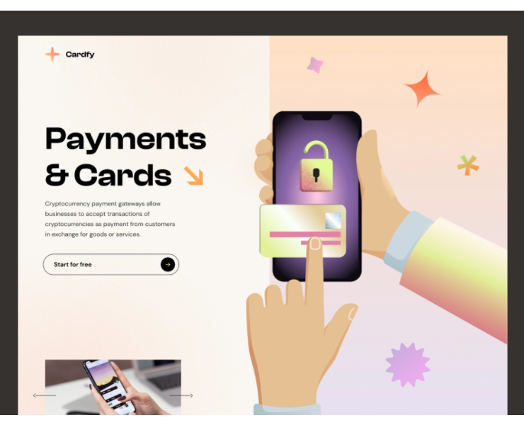 Figma Cardfy Home Page Design