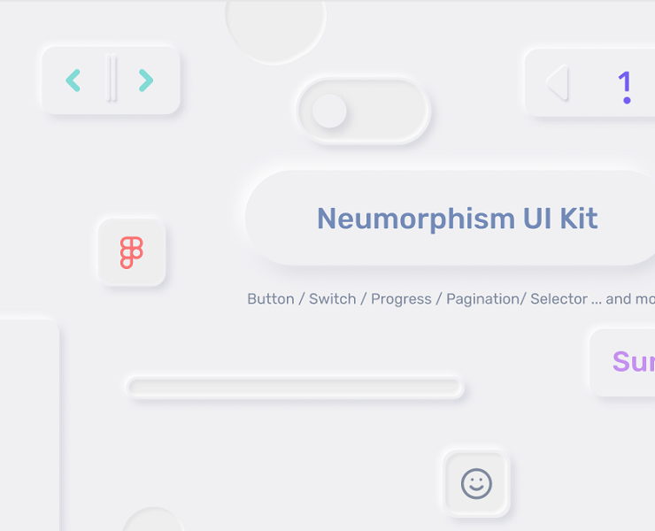 Neumorphism UI Figma